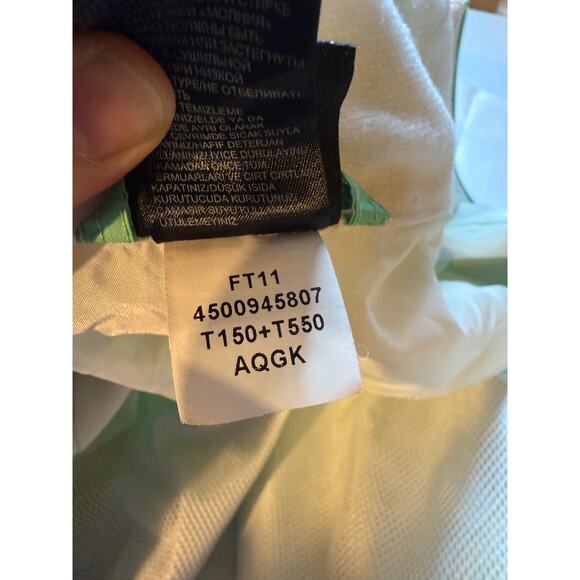 The North Face Girls Resolve Hooded Rain Jacket Mint Green Zip Sz XL (18) Spring - Picture 15 of 16